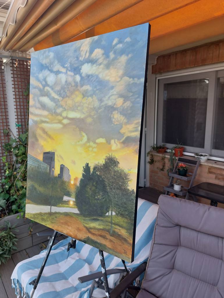 Original Realism Landscape Painting by Joaquin Pardo Mendez