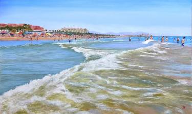 Original Realism Seascape Painting by Joaquin Pardo Mendez