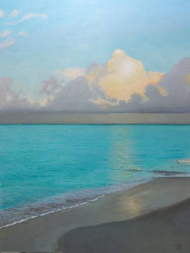 Original Realism Seascape Painting by Joaquin Pardo Mendez