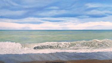 Print of Realism Seascape Paintings by Joaquin Pardo Mendez