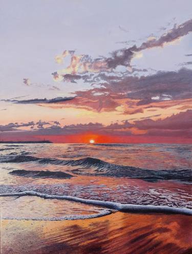 Original Realism Seascape Paintings by Joaquin Pardo Mendez