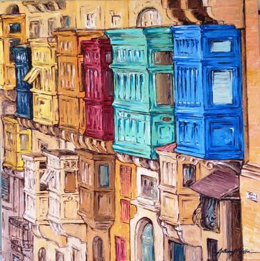 Original Impressionism Architecture Paintings by Anthony Patrick Vella