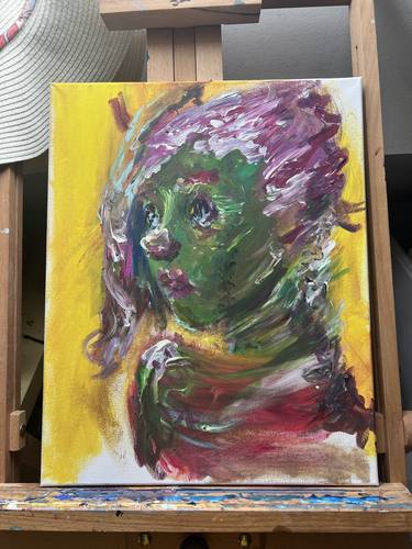Original Abstract Outer Space Paintings by Mirja Josefine