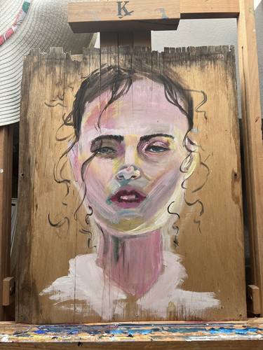 Original Abstract Women Painting by Mirja Josefine