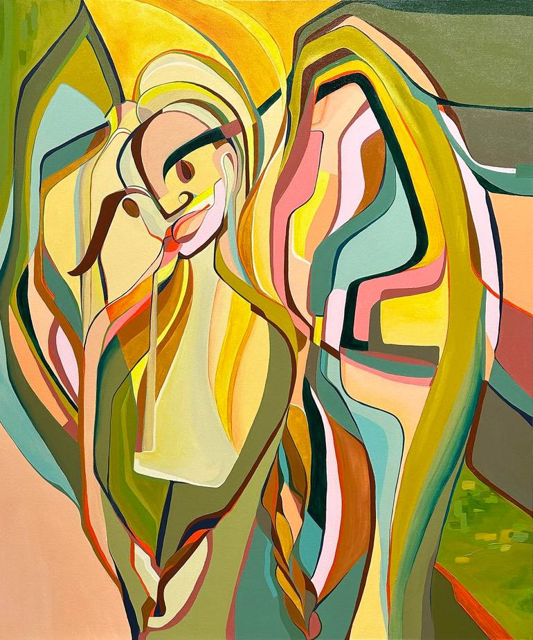 Calling of an angel Painting by Olja Mesec Saatchi Art