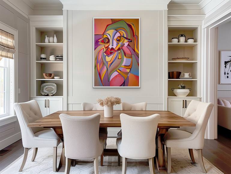 Original Conceptual Abstract Painting by Olja Mesec 
