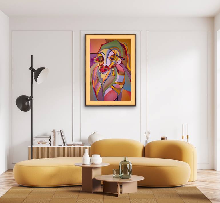 Original Conceptual Abstract Painting by Olja Mesec 