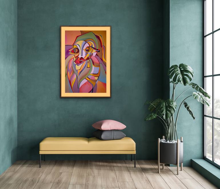 Original Conceptual Abstract Painting by Olja Mesec 