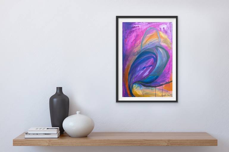 Original Expressionism Abstract Painting by Olja Mesec 
