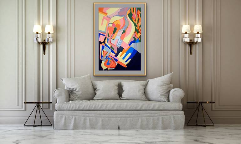 Original Conceptual Abstract Painting by Olja Mesec 