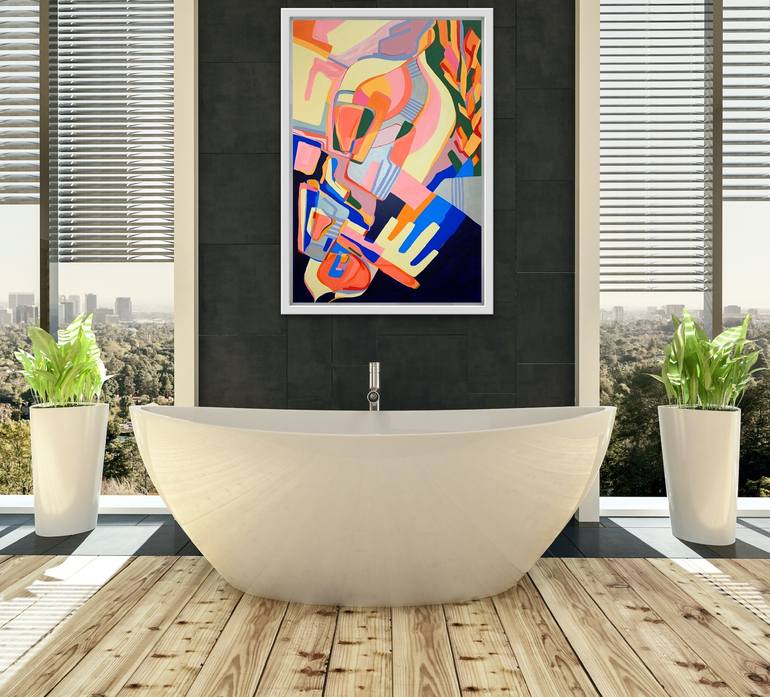 Original Conceptual Abstract Painting by Olja Mesec 
