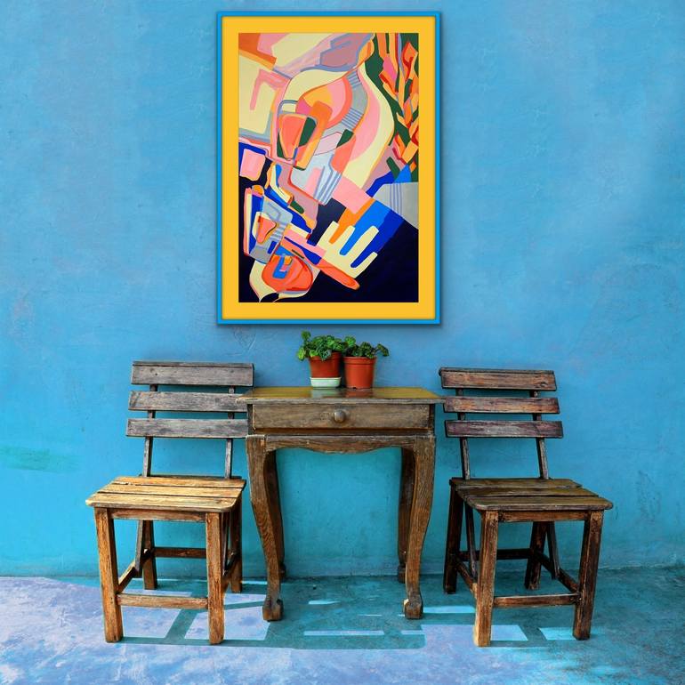 Original Conceptual Abstract Painting by Olja Mesec 