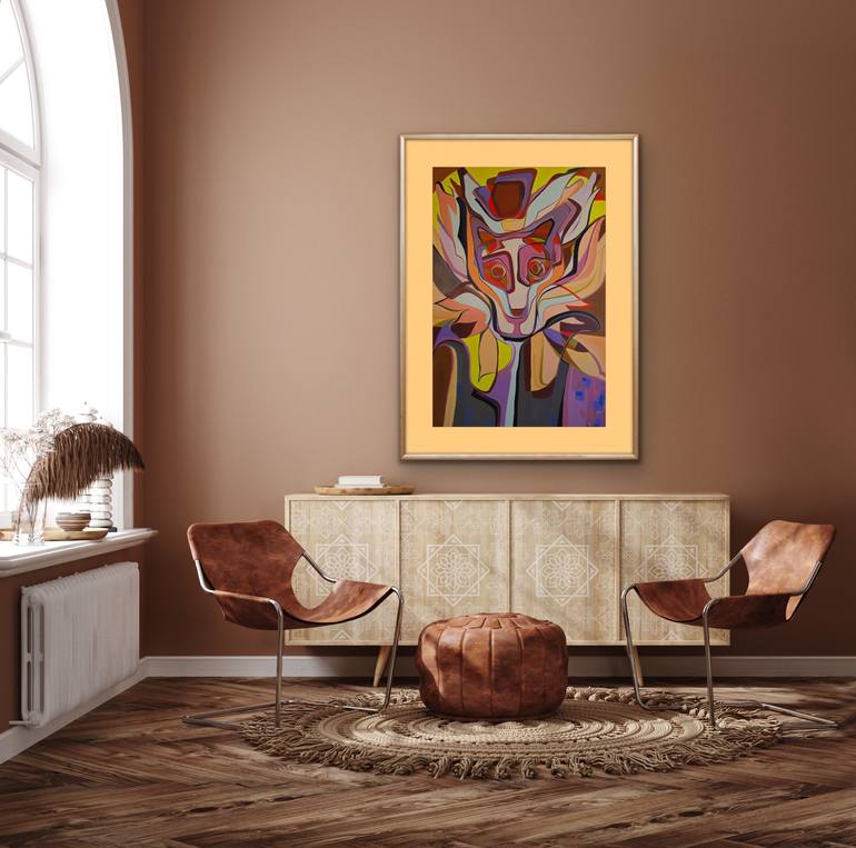 Original Conceptual Animal Painting by Olja Mesec 