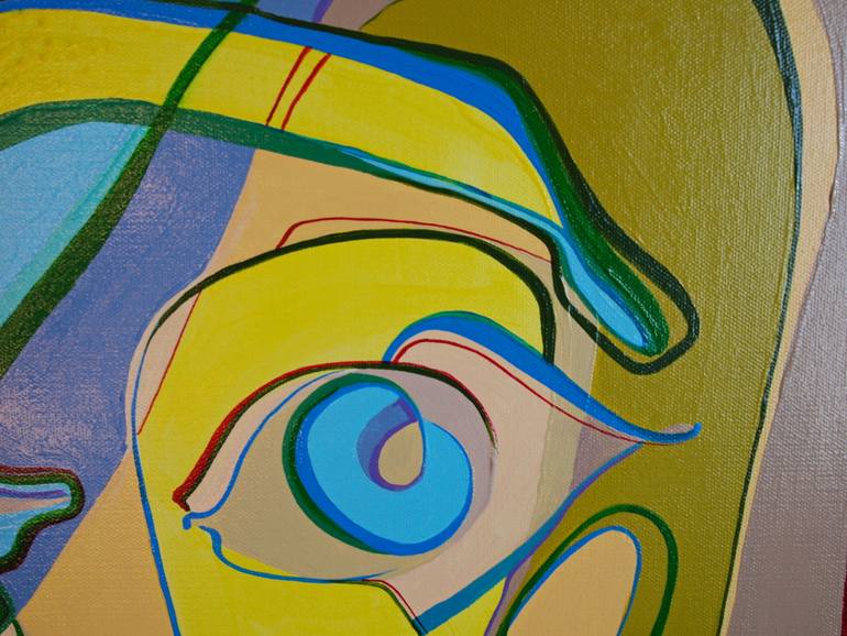 Original Conceptual People Painting by Olja Mesec 
