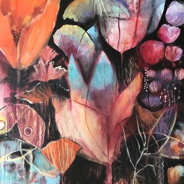 Original Expressionism Botanic Paintings by Corina Capri