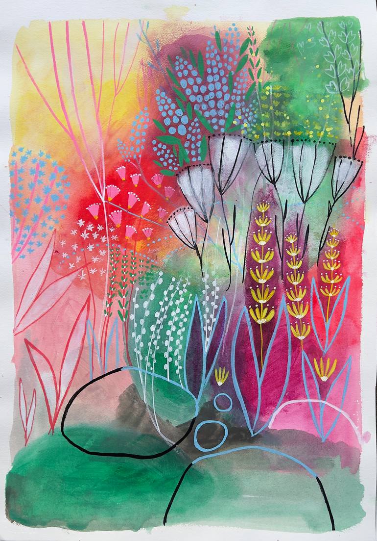 Original Expressionism Botanic Painting by Corina Capri