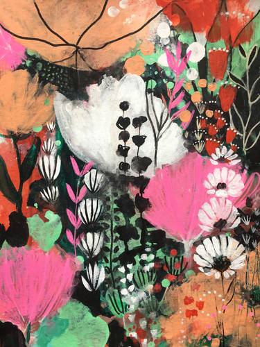 Print of Expressionism Floral Paintings by Corina Capri
