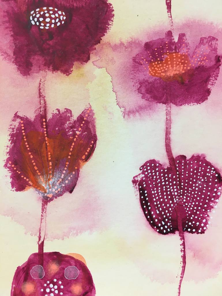 Original Expressionism Botanic Painting by Corina Capri