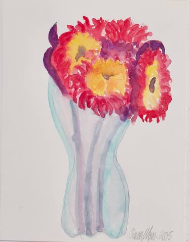 Print of Figurative Floral Paintings by Susan Moss