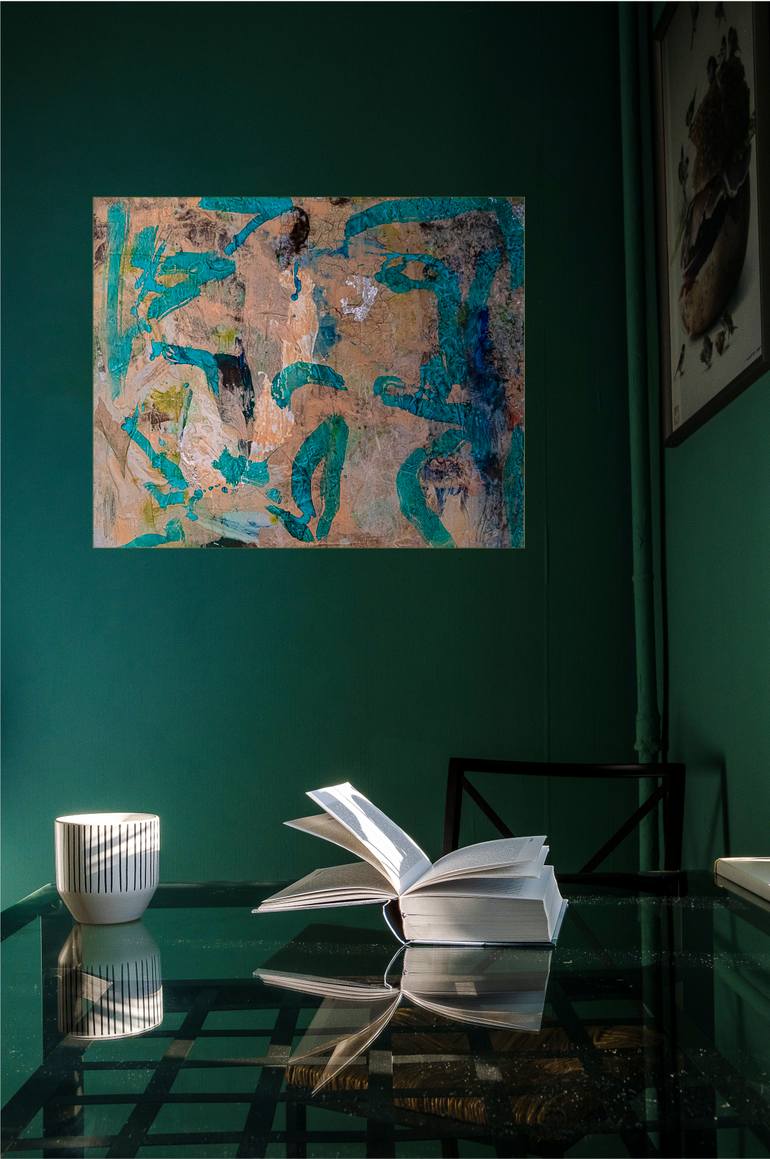 Original Abstract Expressionism Abstract Painting by Elisabeth Laplante