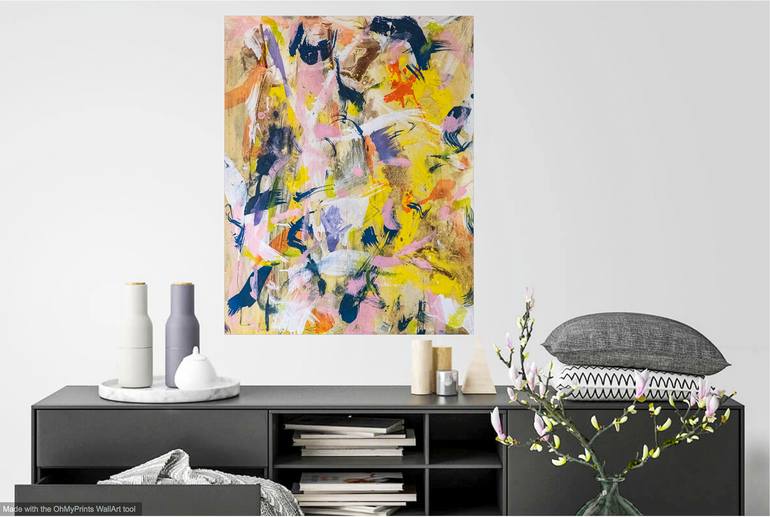 Original Abstract Painting by ELISABETH LAPLANTE