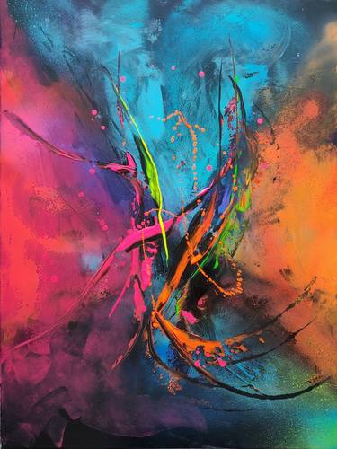 Original Abstract Expressionism Abstract Paintings by Kern Ekstrom
