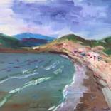 Beach on Popov Island by Konstantin Borisov