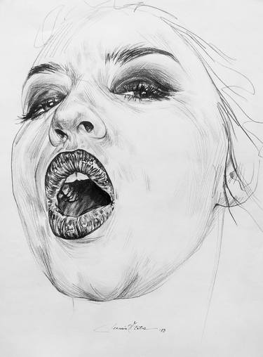 Original Realism People Drawings by Maria Virginia Botar