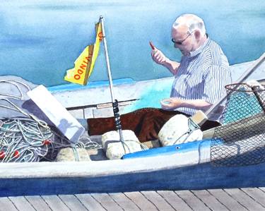 Print of Figurative Boat Paintings by Andrew Wylie