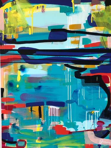 Original Abstract Paintings by Maryse Joussaume