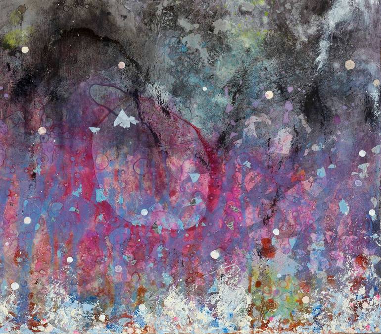 Original Abstract Expressionism Abstract Painting by Kai-Hsing楷馨 Huang黃