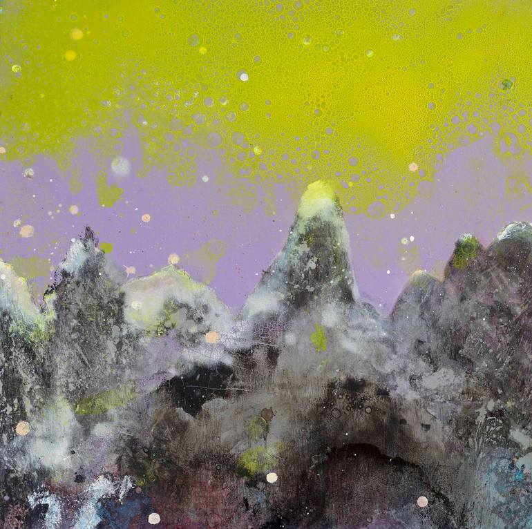 Original Abstract Expressionism Abstract Painting by Kai-Hsing楷馨 Huang黃