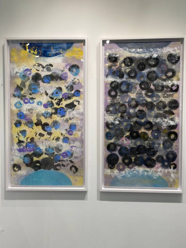 Original Abstract Expressionism Abstract Painting by Kai-Hsing楷馨 Huang黃