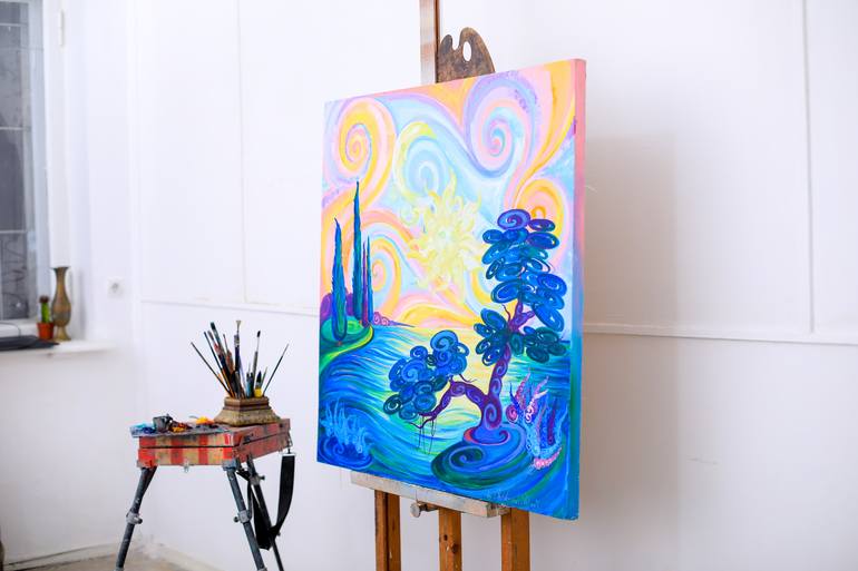 Original Figurative Fantasy Painting by Oksana Chetverikova