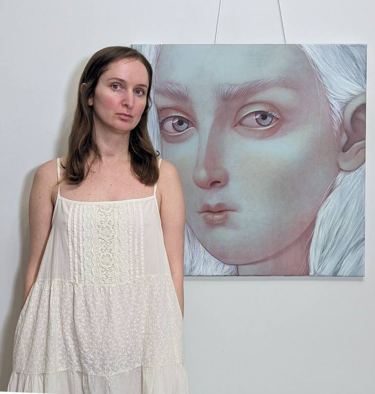 Original Fine Art Portrait Painting by Alina and Alexandr Anokhin