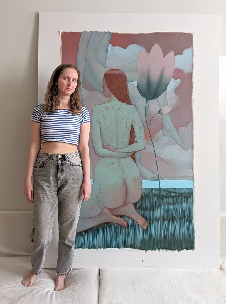 Original Contemporary Body Painting by Alina Anokhina