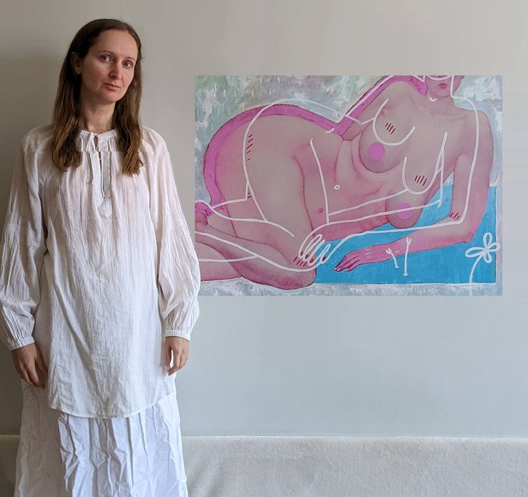 Original Contemporary Body Painting by Alina Anokhina