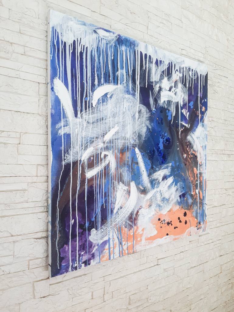 Original Abstract Expressionism Abstract Painting by Yuliya Nemchenko