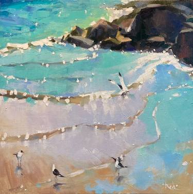 Original Impressionism Beach Paintings by Anastasia Koritko