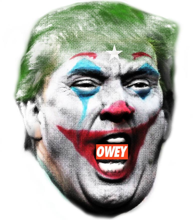 JOKER TRUMP - Limited Edition of 10 Mixed Media by Freegar Net