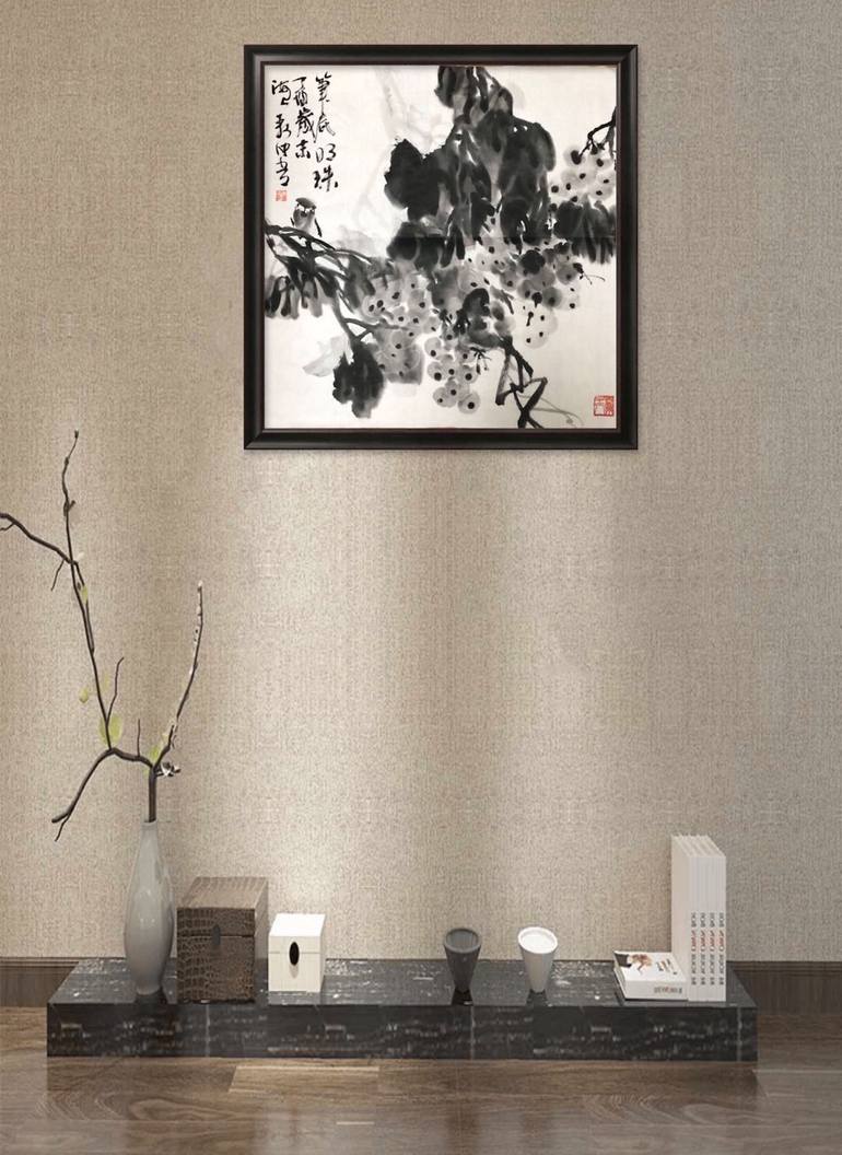 Original Expressionism Floral Painting by Cw Ao