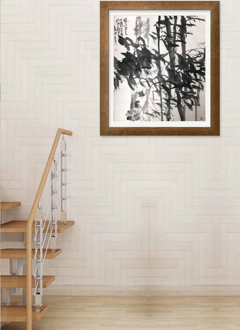 Original Expressionism Floral Painting by Cw Ao
