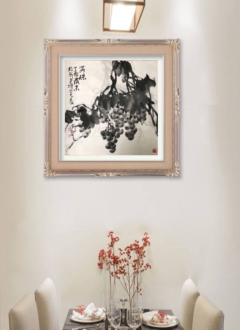 Original Expressionism Floral Painting by Cw Ao