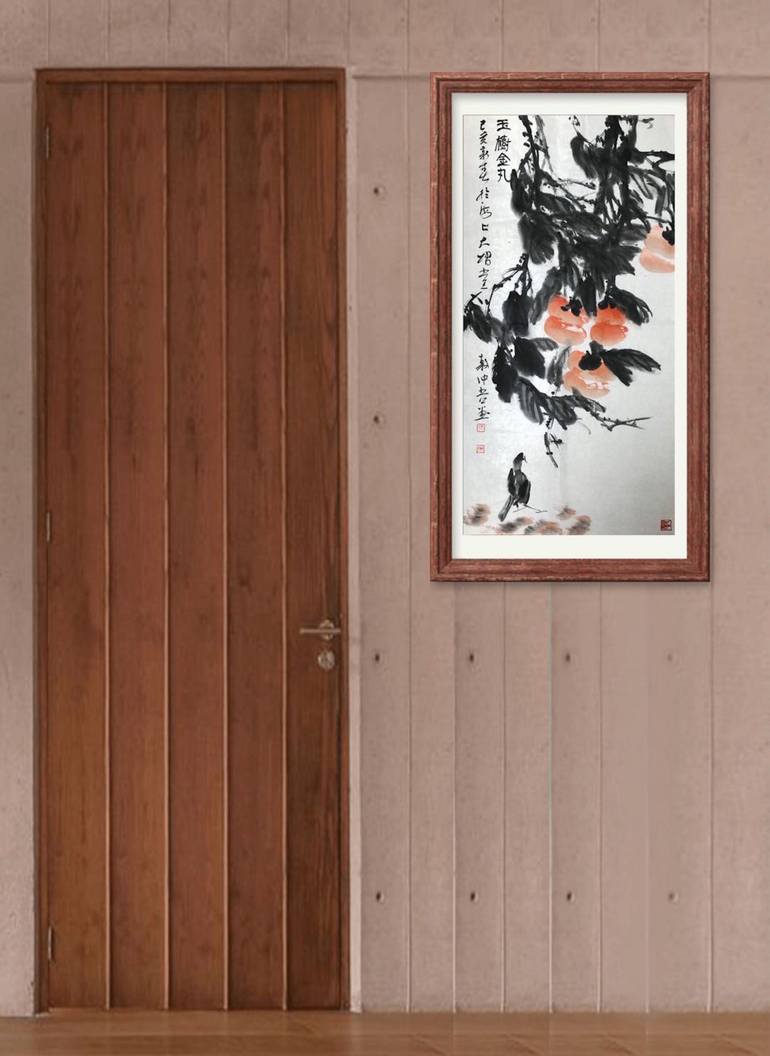 Original Expressionism Floral Painting by Cw Ao