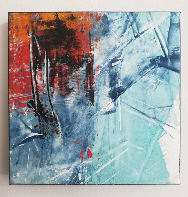 Original Abstract Expressionism Abstract Painting by Maurizio Paccagnella