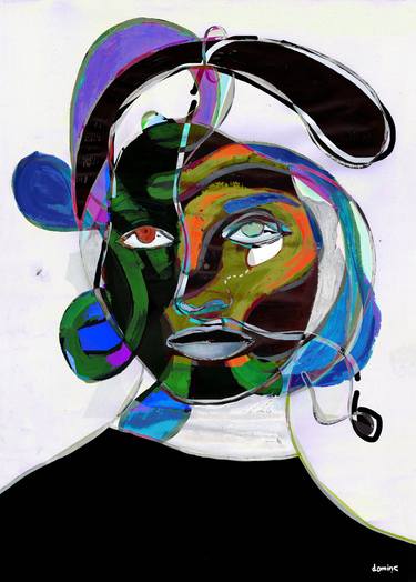 Original Expressionism Portrait Digital by dOminic brown