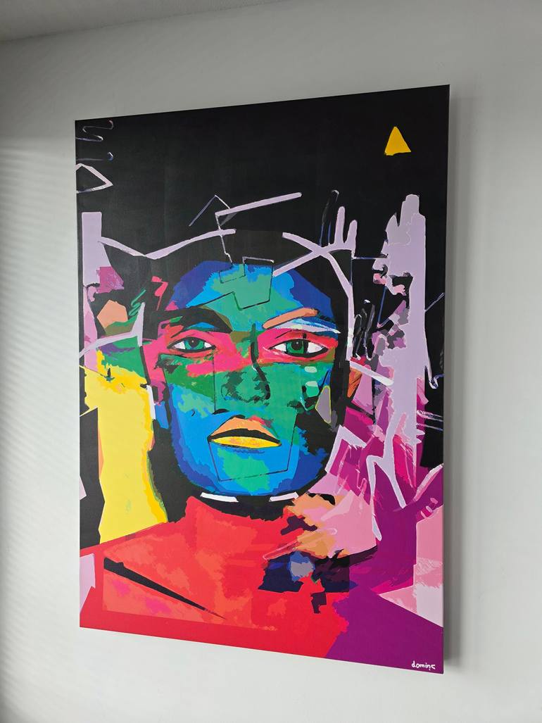 Original Portraiture Pop Culture/Celebrity Painting by Dominic Brown