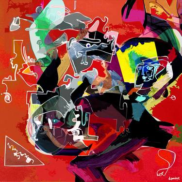 Original Abstract Expressionism Abstract Paintings by dOminic brown