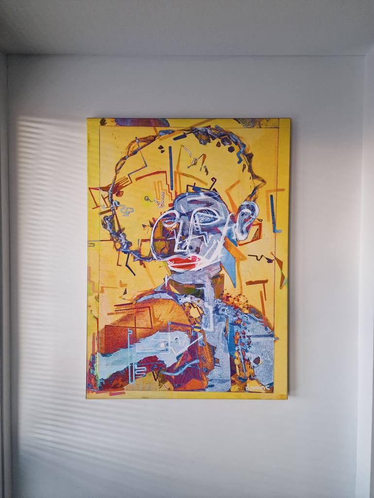 Original Expressionism People Painting by Dominic Brown