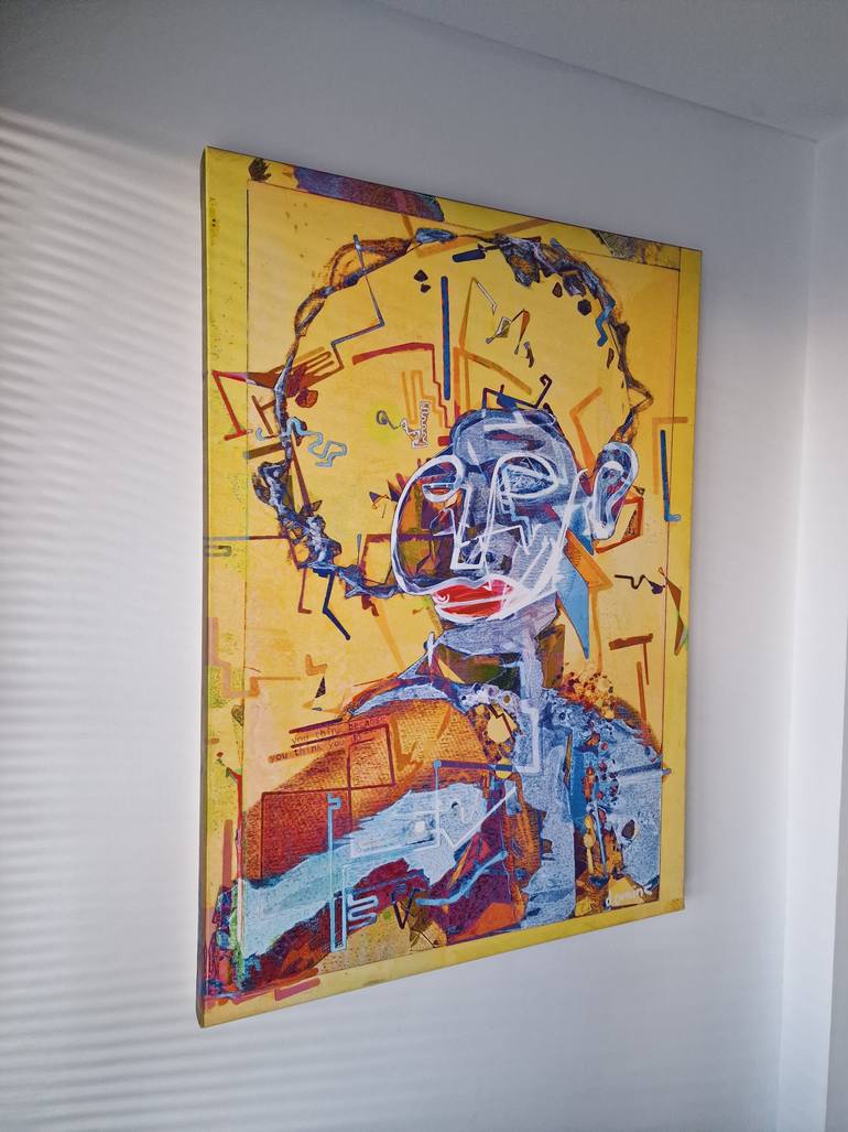 Original Expressionism People Painting by Dominic Brown